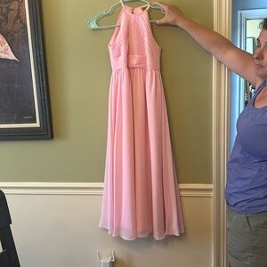 Pink jr bridesmaids dress